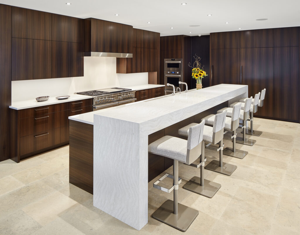 Image of a 2022 warm modern kitchen by Charles R. Stinson Architecture and Design