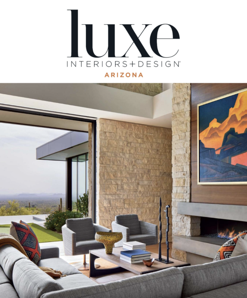Image of Luxe Magazine Cover March April 2023 featuring Charles R. Stinson Architecture and Design
